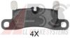 A.B.S. 37850 OE Brake Pad Set, disc brake